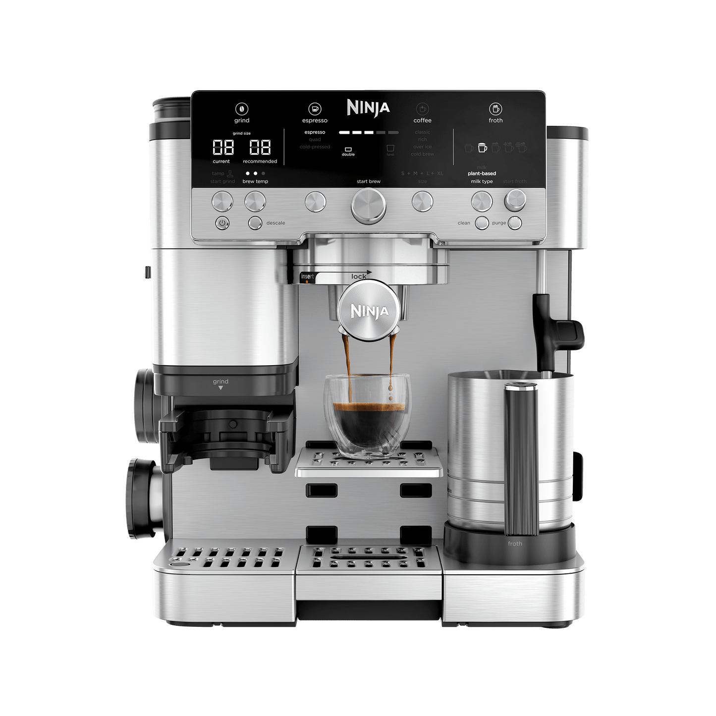 Ninja Luxe Café Premier Plus-Serie Espressomaschine – Silber | Silber | Main product image