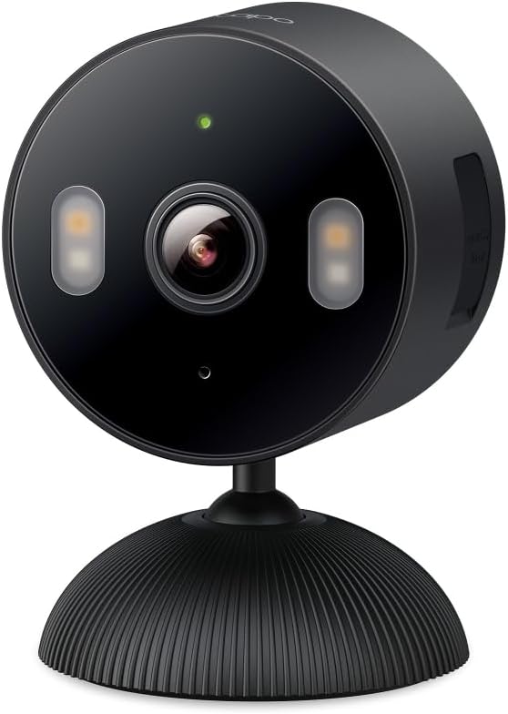 1080P Indoor Security Camera, Baby Monitor, Dog Camera, C100(4-Pack) | Motion Detection, 2-Way Audio, Siren, Night Vision, Cloud & SD Card Storage, Works w/Alexa & Google Home, Wired