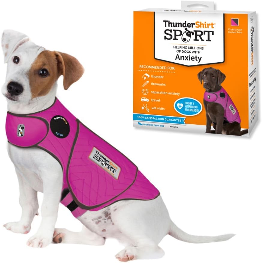 ThunderShirt for Dogs Calming Anxiety Vest, X Large, Platinum Sport | Skin-Friendly Dog Anxiety Shirt, Helps Reduce Stress from Thunder, Fireworks & Travel