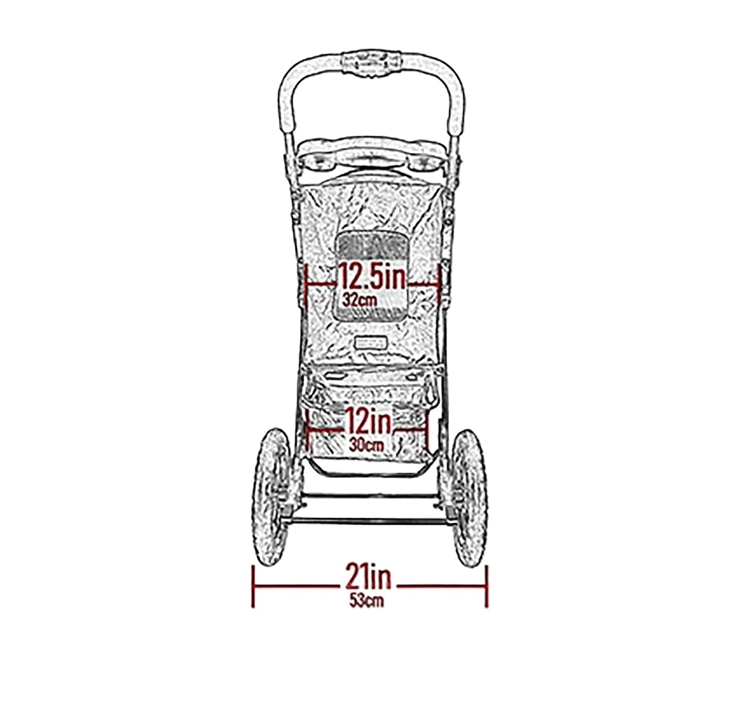 Pet Gear No-Zip AT3 Pet Stroller for Cats/Dogs, Sea Salt | Zipperless Entry, Easy One-Hand Fold, Jogging Tires, Removable Liner, Cup Holder + Storage Basket | Product image 2