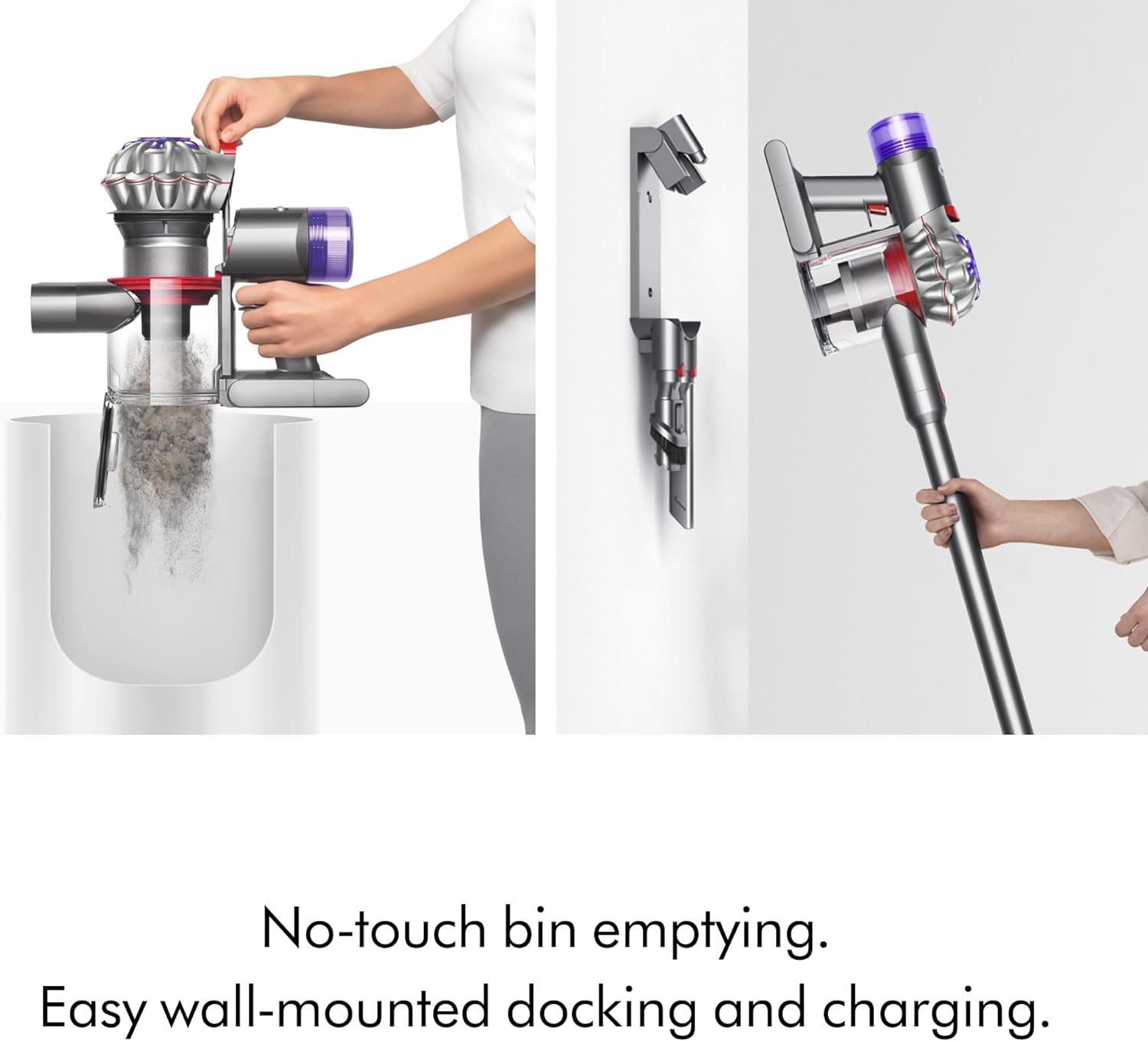 Dyson V8 Plus Cordless Vacuum, Cleans Hard Floors and Carpets, Detangles, Converts to Handheld, 115AW, 2 Power Modes, Up to 40 Minutes¹ | Product image 8