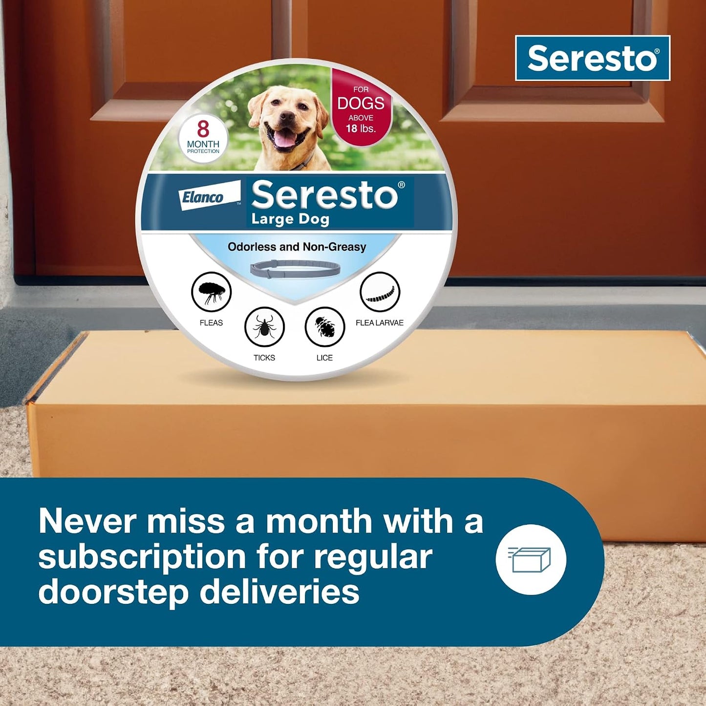 Seresto Flea & Tick Collar For Dogs Over 18 lbs., Treatment & Prevention, Vet-Recommend, 8 Month Protection | Product image 8