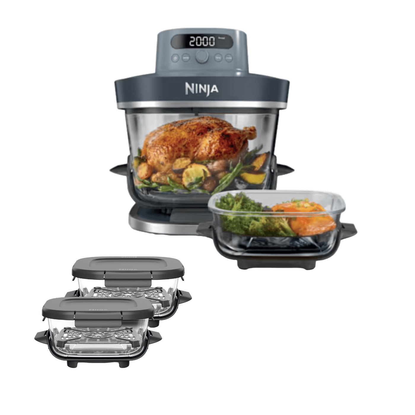 Ninja CRISPi PRO 7-in-1 Glas-Air-Fryer - Family Set | Default Title | Main product image