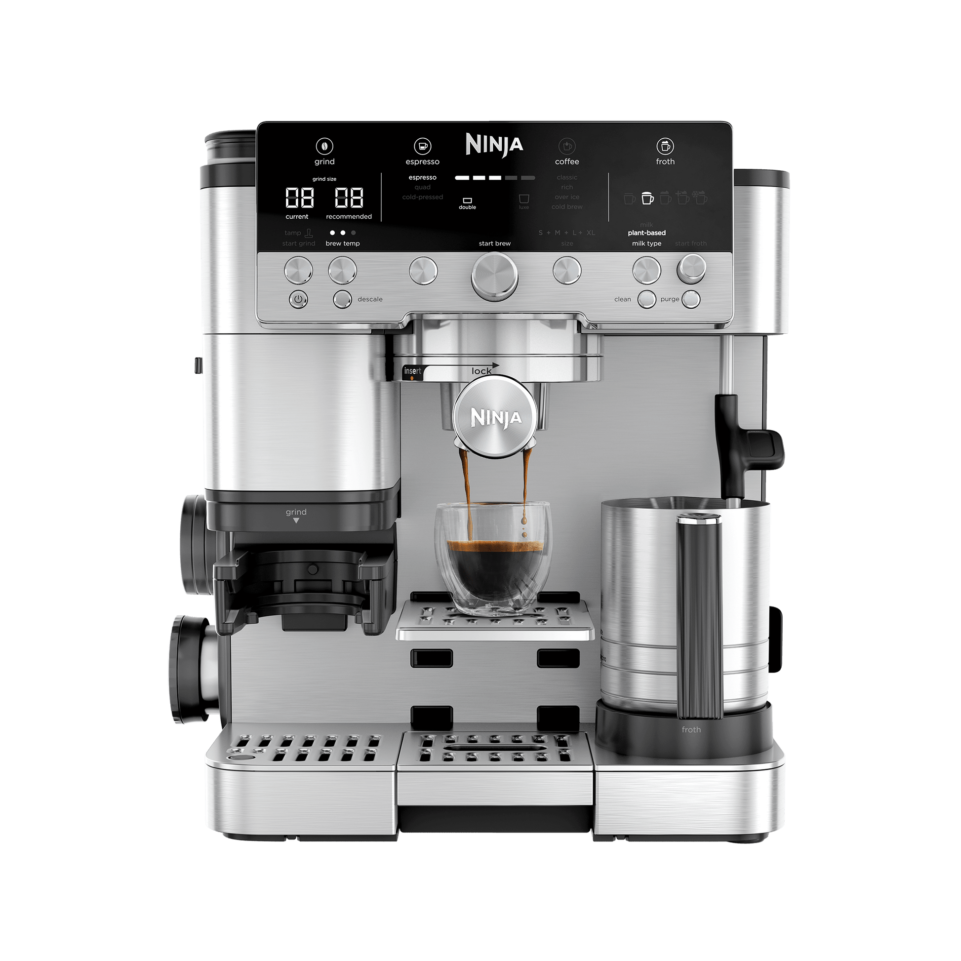 Ninja Luxe Café Premier Plus-Serie Espressomaschine – Silber | Silber | Main product image