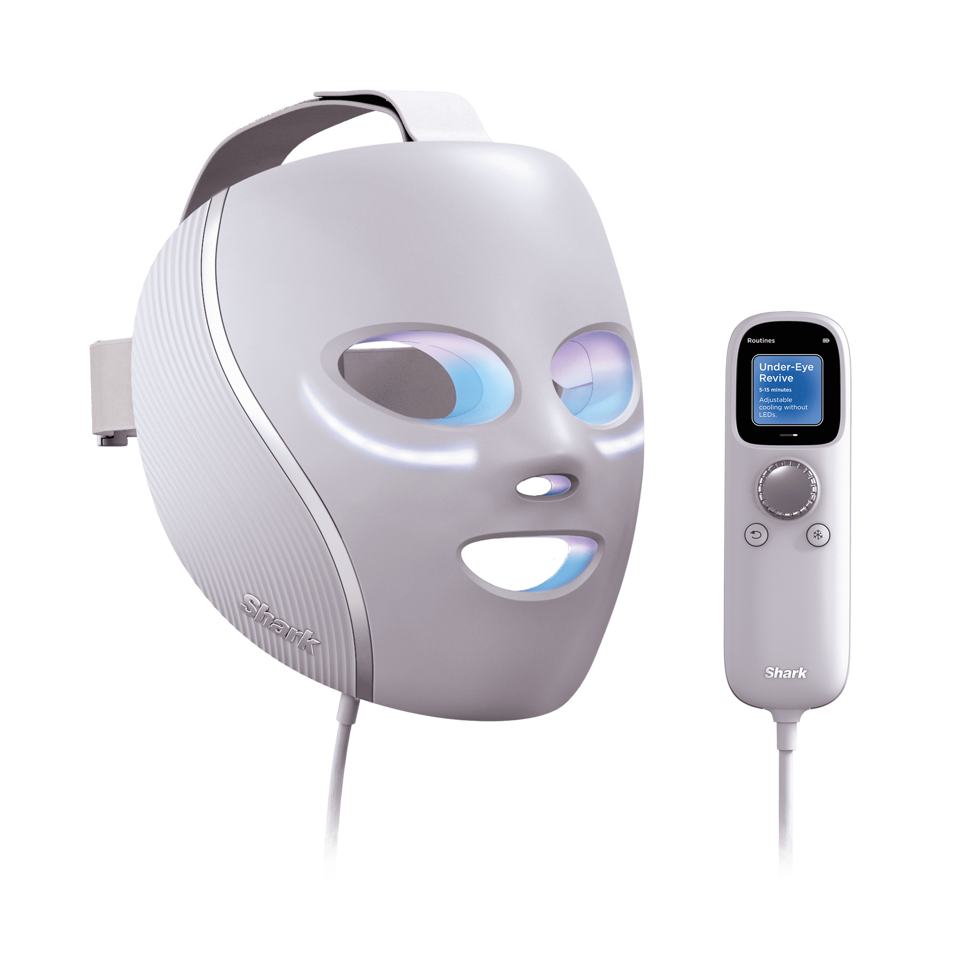Shark CryoGlow LED-Maske + Kühlung der Augenpartie | Lila | Main product image