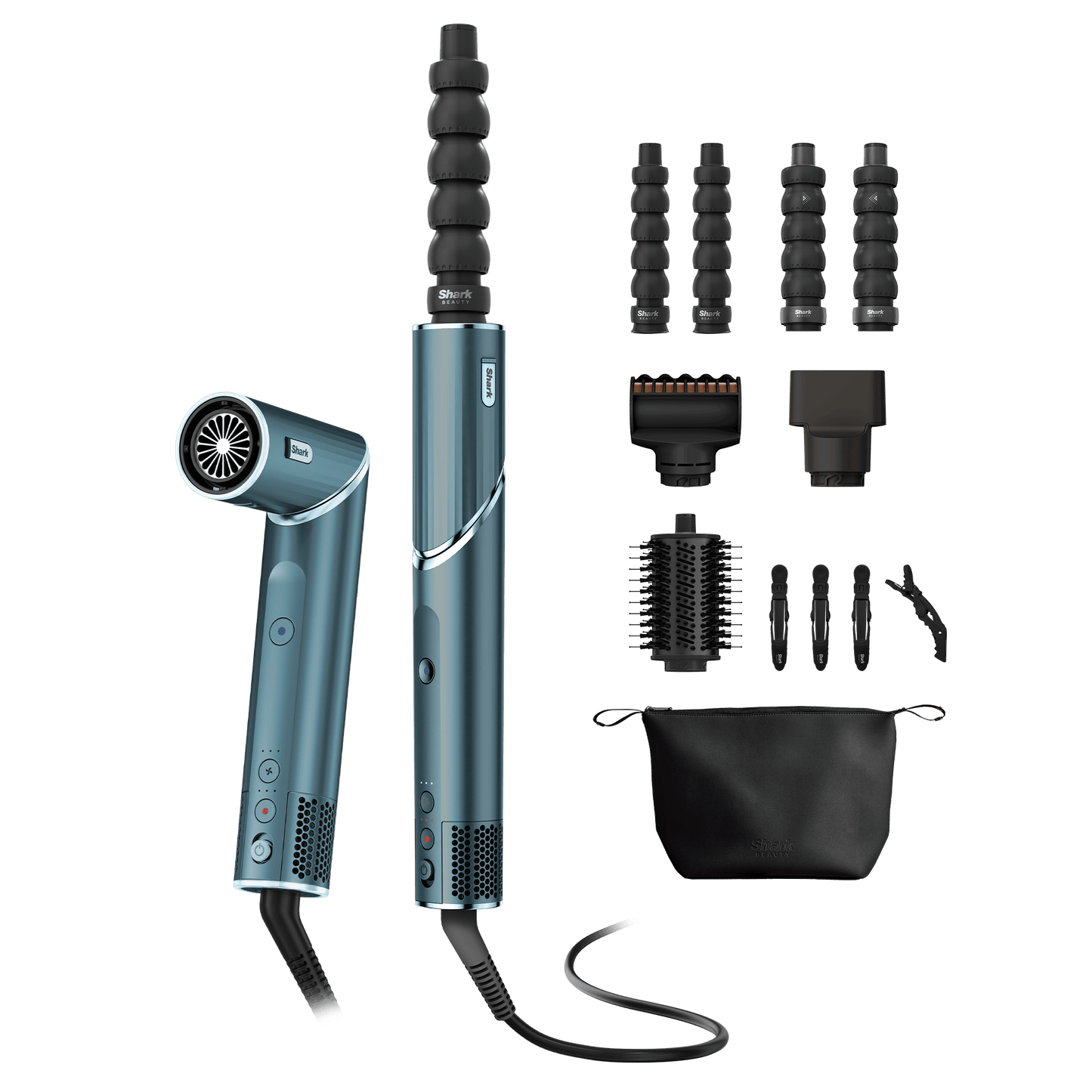 Shark FlexStyle 5-in-1 Haarstyler & -trockner mit Haarklammern und Aufbewahrungstasche