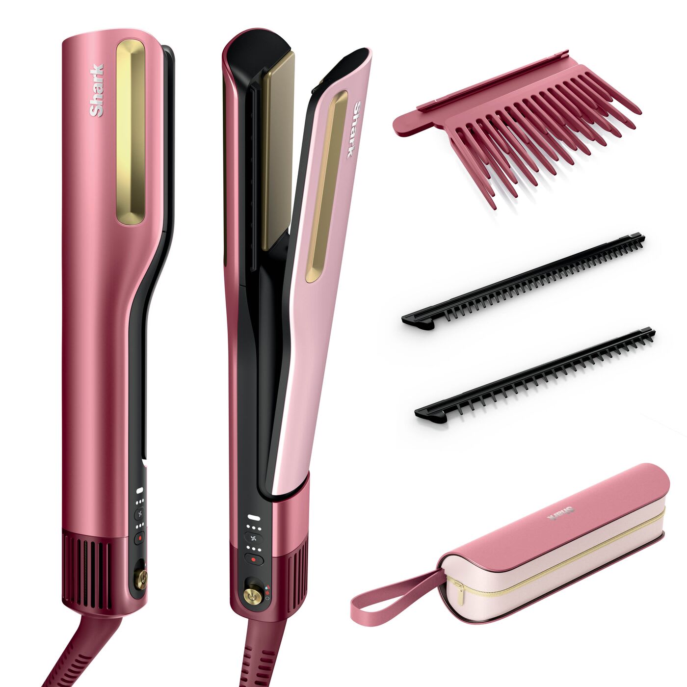 Shark SilkiPro Straight Glätteisen und Haartrockner - Rosa | Rosa | Main product image