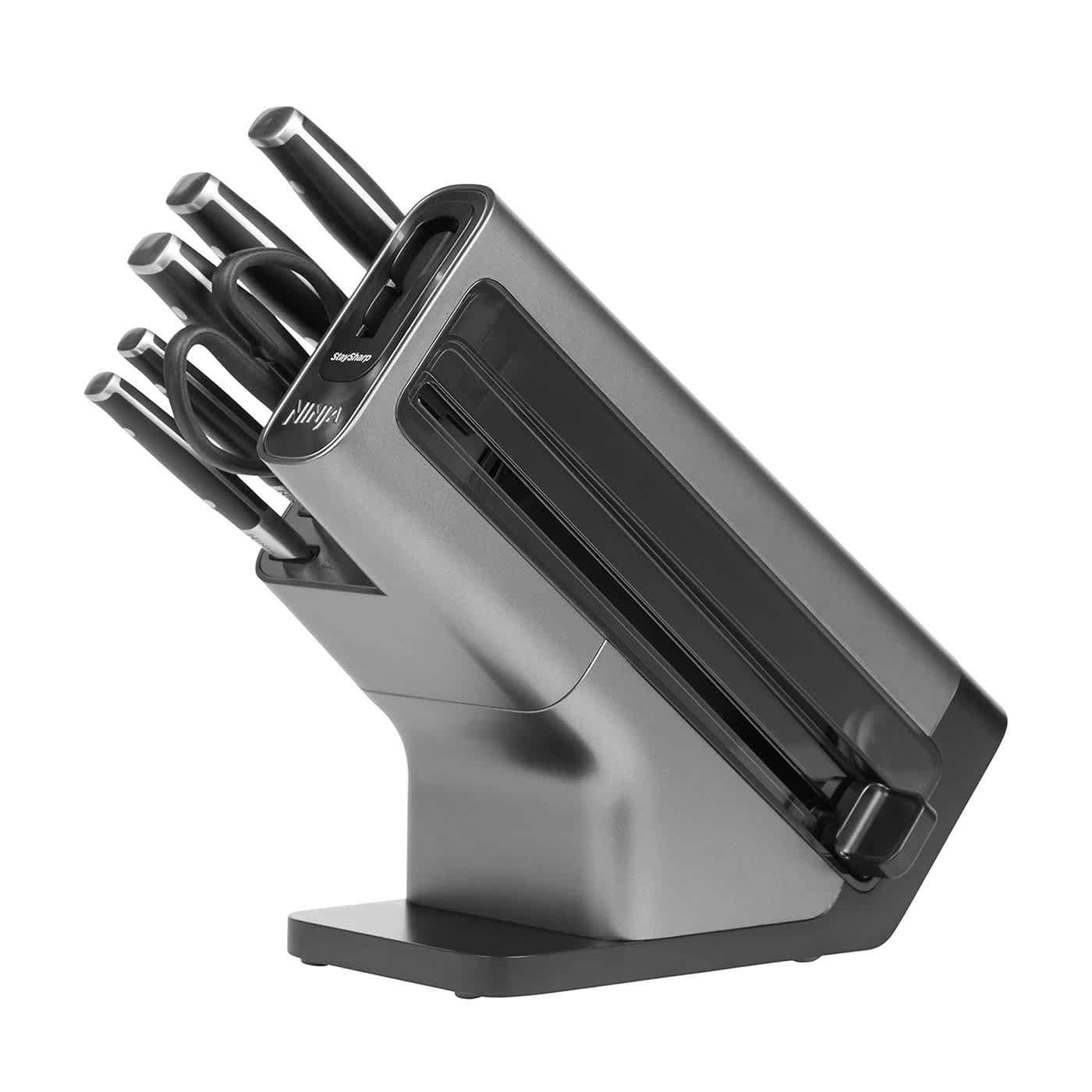 Ninja Foodi StaySharp-Messerblock mit integriertem Schärfer – 6-teiliges Set | Schwarz | Main product image