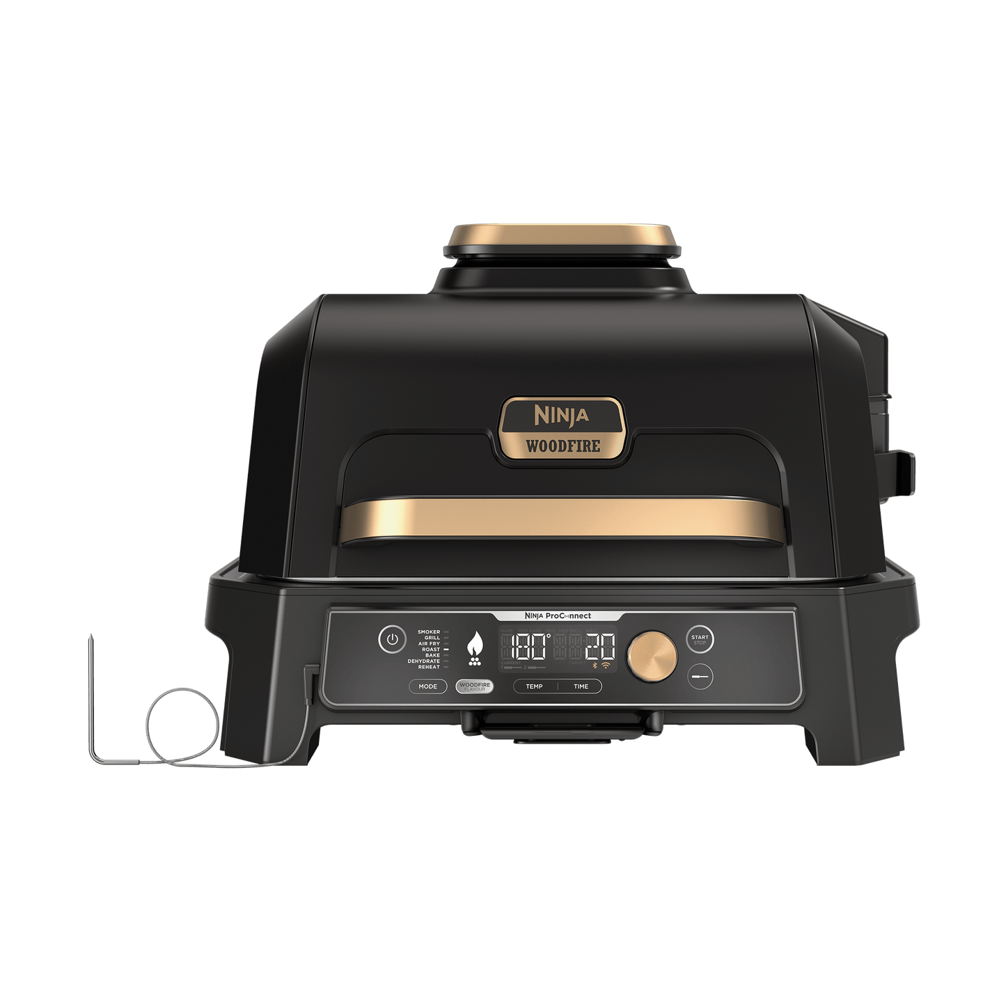 Ninja Woodfire Pro Connect XL Elektrischer Outdoor Grill & Smoker