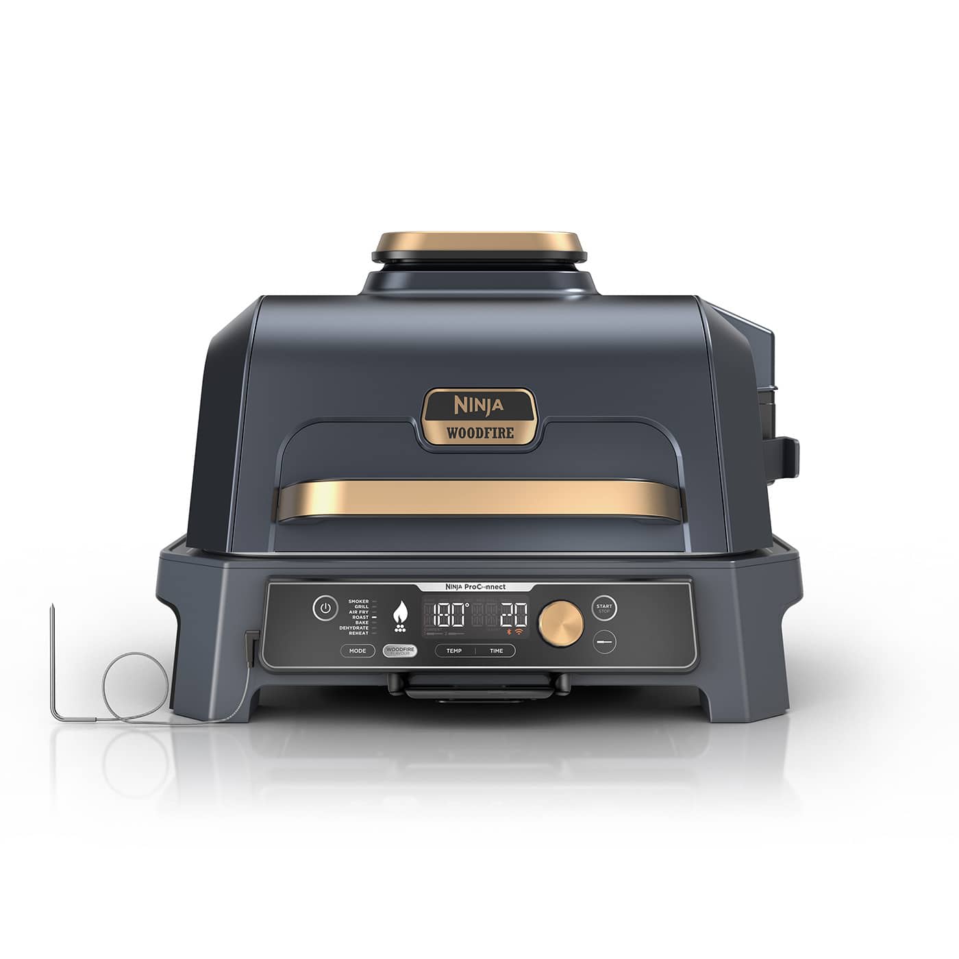 Ninja Woodfire Pro Connect XL Elektrischer Outdoor Grill & Smoker