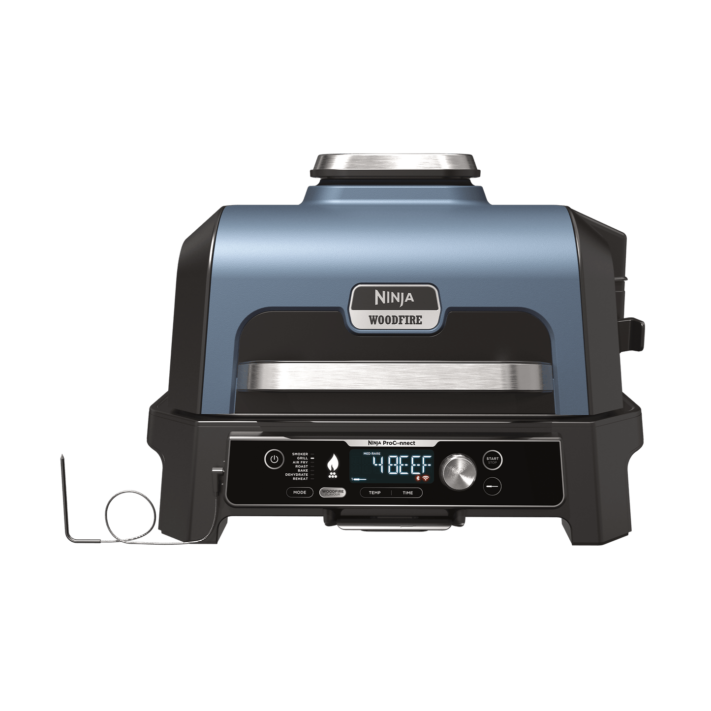 Ninja Woodfire Pro Connect XL Elektrischer Outdoor Grill & Smoker | Blau | Main product image