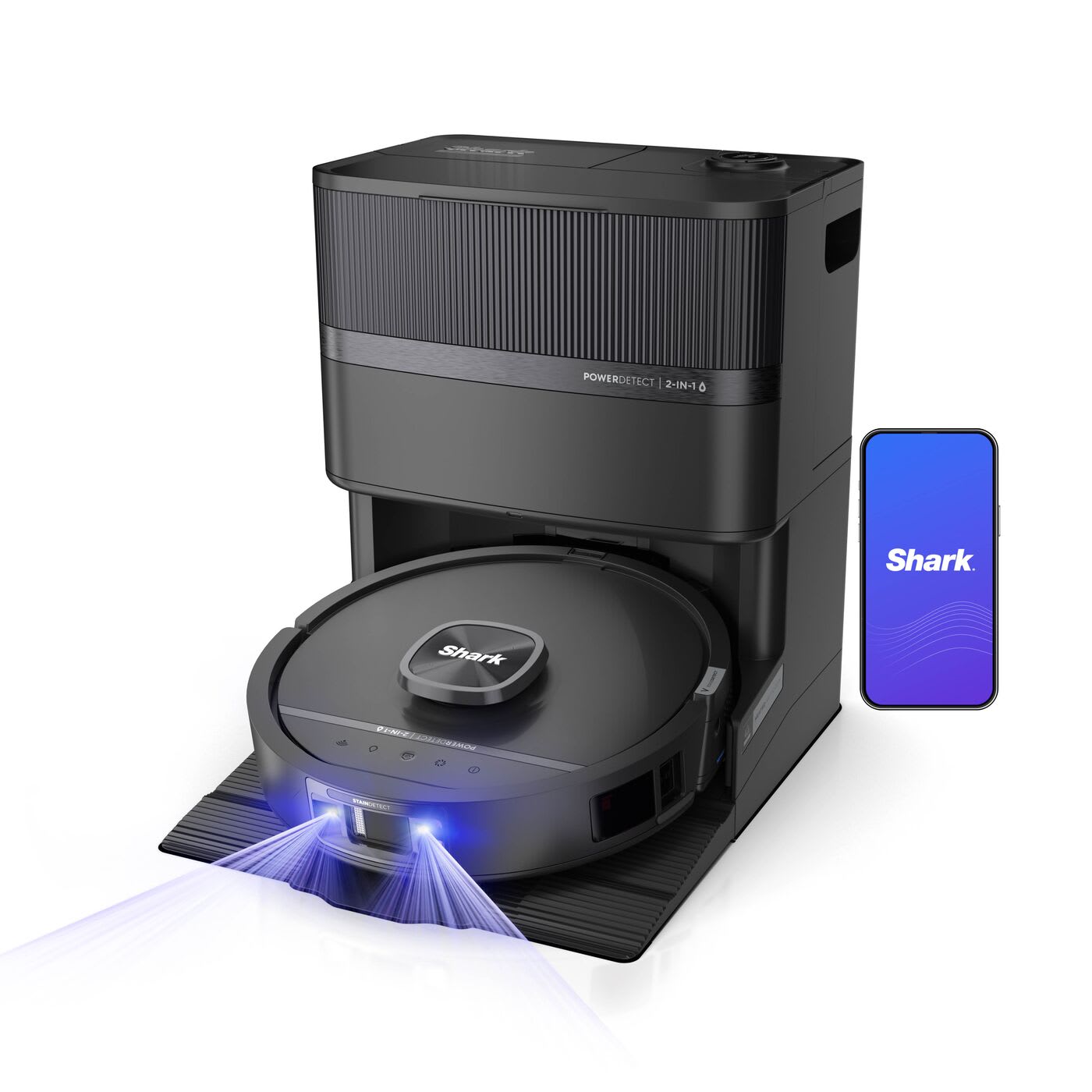 Shark PowerDetect UV Reveal 2-in-1 Saug- und Wischroboter – Schwarz | Schwarz | Main product image