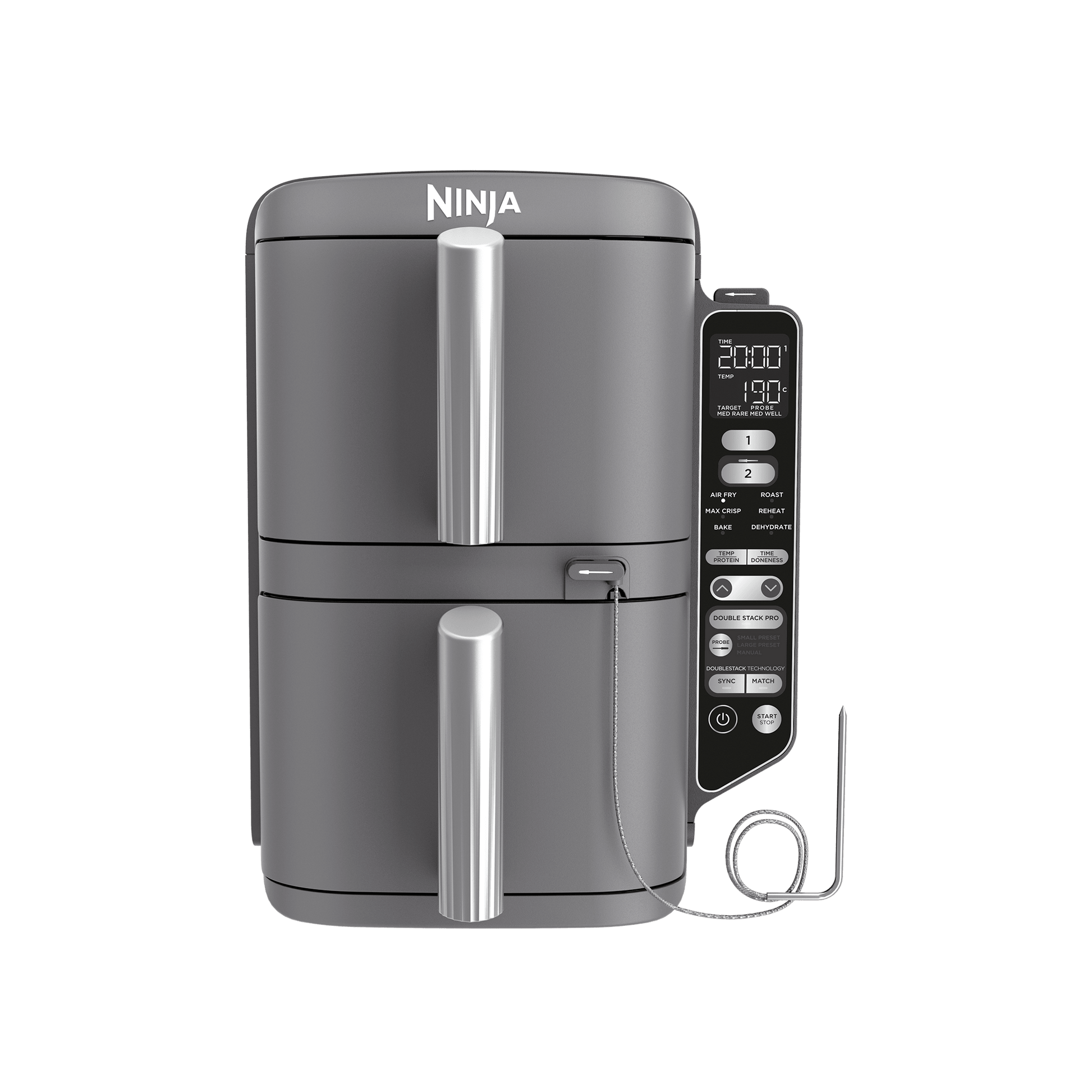 Ninja Double Stack XL-Heißluftfritteuse mit 2 Schubladen und Smart Cook System 9,5 L – SL451EU | Schwarz | Main product image