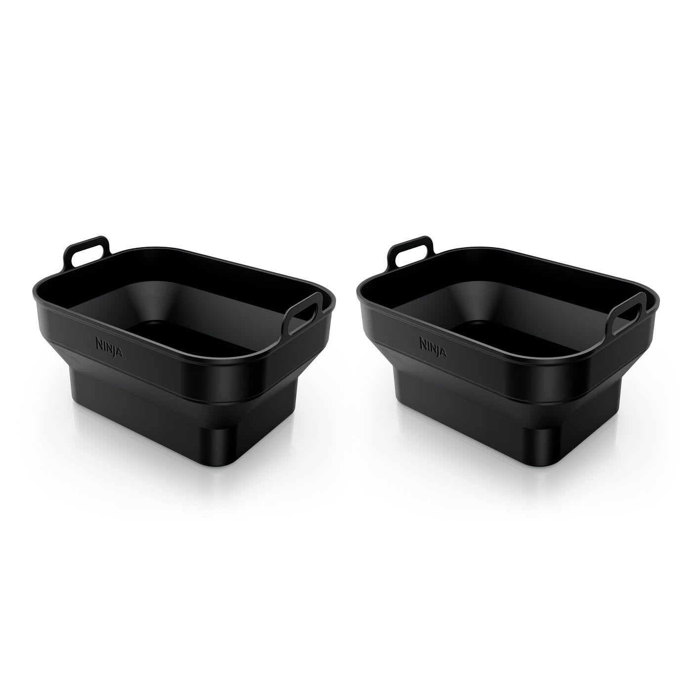 Ninja Set aus 2 faltbaren rechteckigen Silikonschalen für die Heißluftfritteuse (x2) XSKLRGTRYEUUK | Default Title | Main product image
